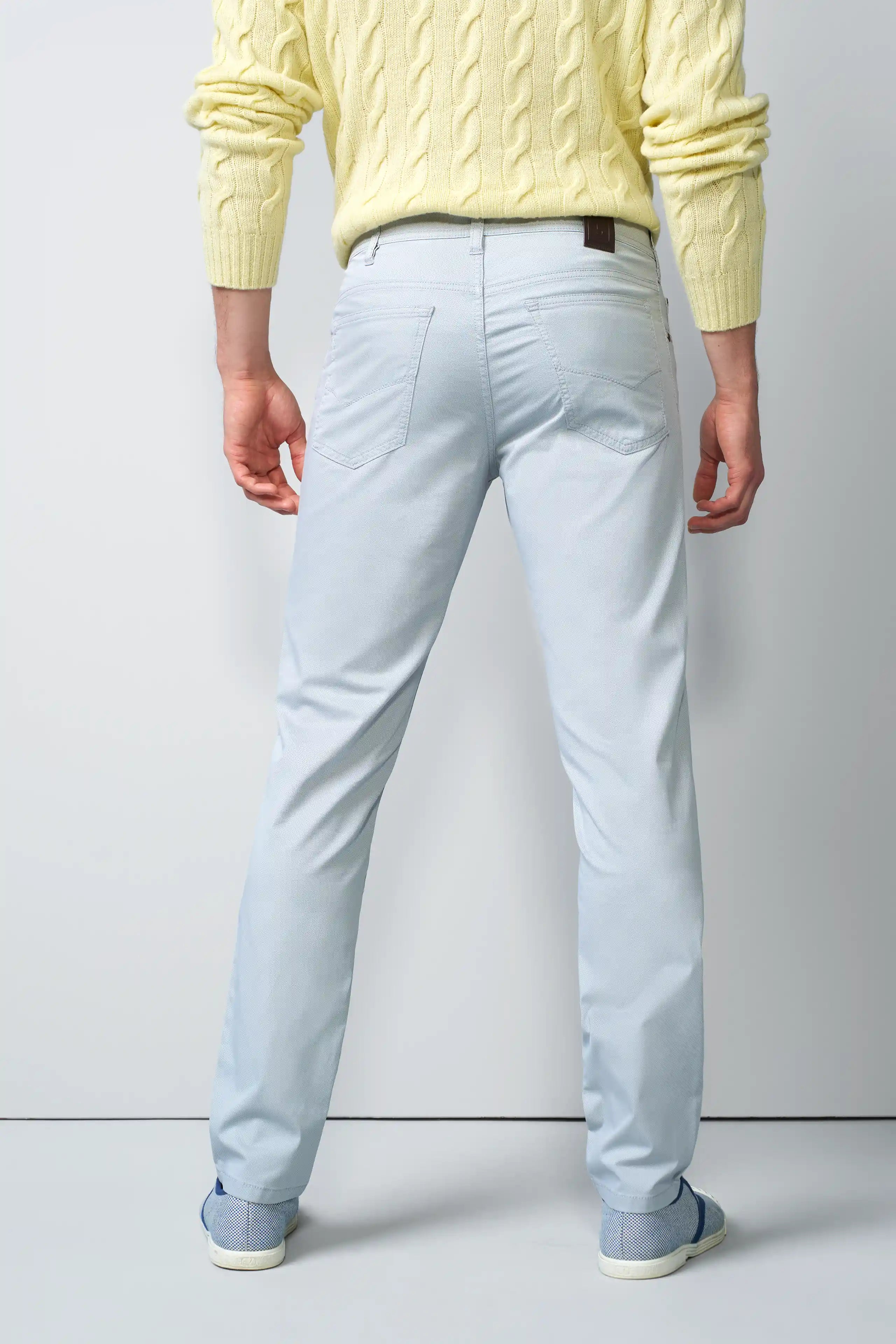 FIVE 1-6075 FIVE-POCKET TROUSERS WITH A MICRO PRINT